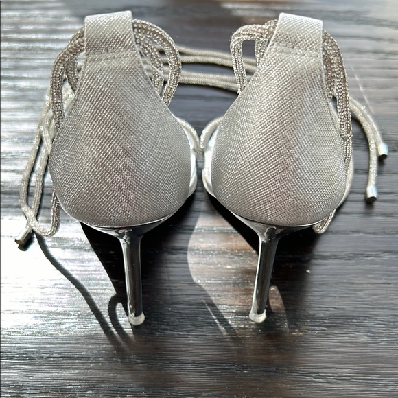ALDO Silver Strappy Heels - Picture 12 of 15